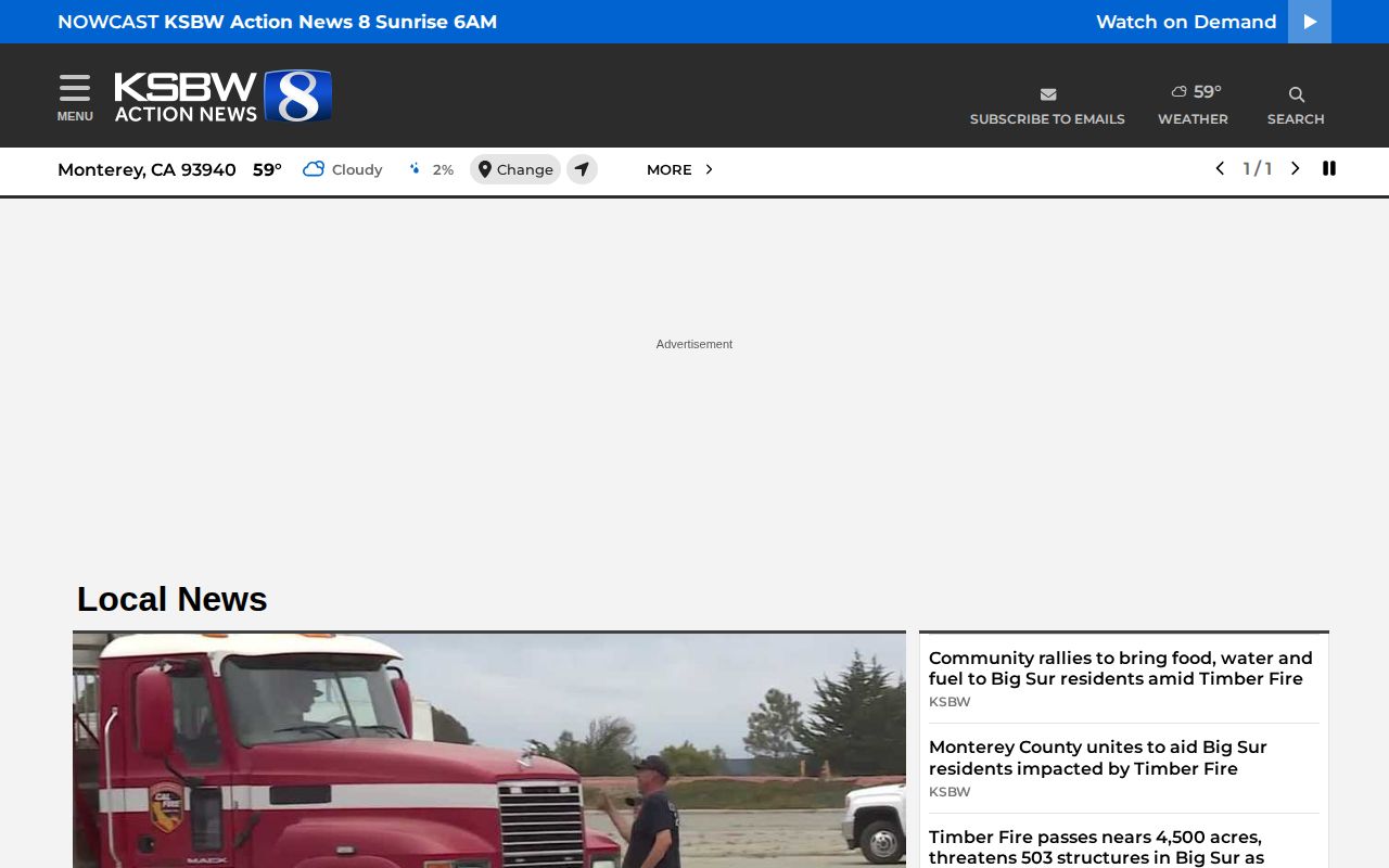 KSBW Monterey County local crime news index