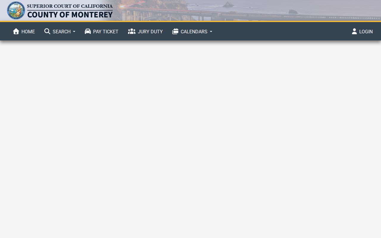 Monterey County Superior Court criminal case record search